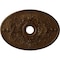 Ekena Millwork Alexa Medallion (Canopies up to 5 5/8"), 30 3/4"W x 21 1/4"H x 3 7/8"ID x 1 5/8"P, Root Beer Crackle CM21X30ALRBC - alternate 1